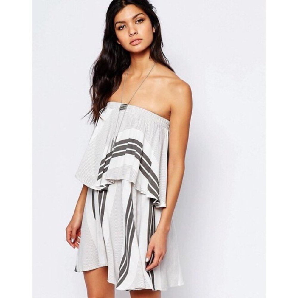 Faithfull the Brand Striped rope dress